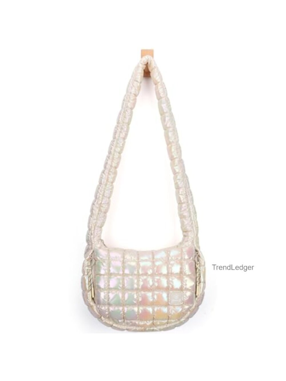 Quilted Nylon Puffy Tote Bag Lightweight Padded Shoulder Bag Crossbody